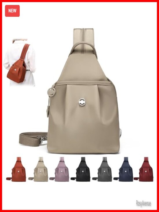 3-in-1 Anti-Theft Convertible Tote Backpack Lightweight Nylon Travel Purse
